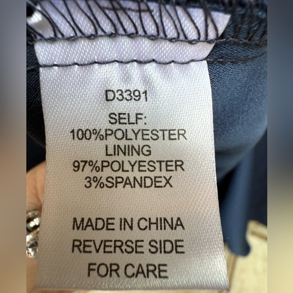 Alexia Admor Emery Navy Blue White Collared Dress‎ 14 - Picture 5 of 6